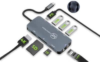 HUB USB C 8 in 1